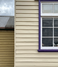 Limited colour palette and materials